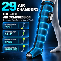 Appareil de massage des jambes par compression d'air, 3 canaux, 29 airbags, 6 modes, double pression, pour pieds, mollets et cuisses, dispositif de soulagement