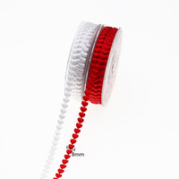 Ruban tissé en forme de cœur à ultrasons Xinchen, tissu jacquard coloré gaufré, cadeau de la Saint-Valentin en forme de cœur