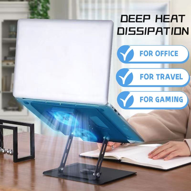 Metal 360-Degree Rotating Height Adjustable Laptop Stand - Image 3