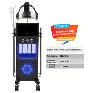 Máquina Facial de Oxígeno de Burbujas 11 en 1 con Dermoabrasión de Agua de Siete Colores, Analizador de Piel con Burbujas de Oxígeno e Inyección - Product Image 1