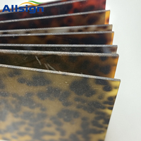 Offres Spéciales écaille de tortue couleur feuille acrylique personnalisée 100% vierge léopard impression fonte feuille acrylique pour décoration murale