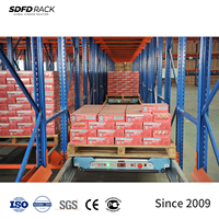 Sistema de Estanterías Automáticas de Alta Calidad para Almacenes, Sistema de Estanterías de Paletización con Radio Shuttle, Estanterías Multi-Nivel para Almacenamiento Industrial en Cámaras Frigoríficas