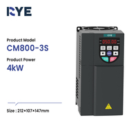 Convertisseur de fréquence RYE à prix d'usine, contrôle vectoriel 4KW, 50/60Hz, monophasé vers triphasé 220V pour moteur AC
