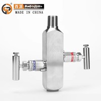 CEOPA 304 316L Transmitter Pengukur Tekanan Gas Flens Terintegrasi Baja Tahan Karat Struktur Jarum Bertenaga Hidrolik Normal 1/4"