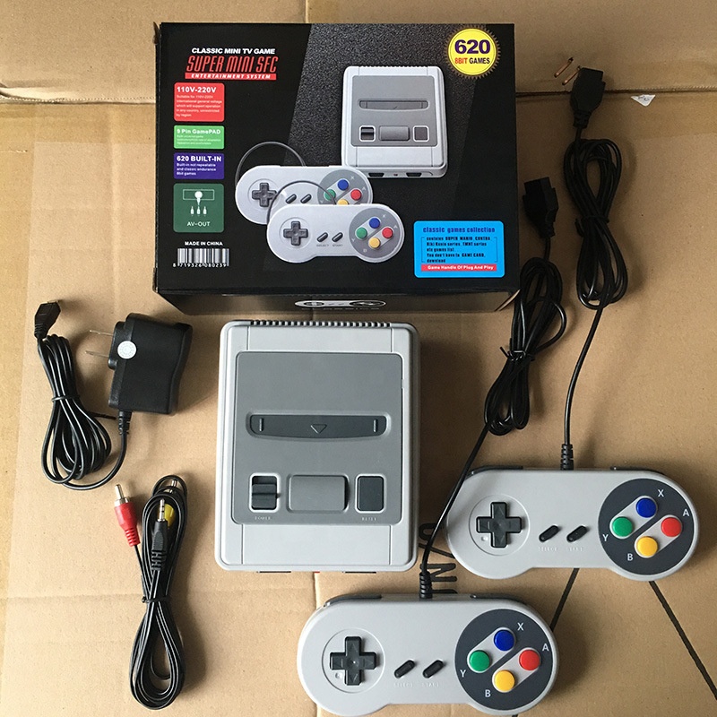 クラシック620 in 1 TV出力ミニゲームコンソールUS EU UK AUプラグfor