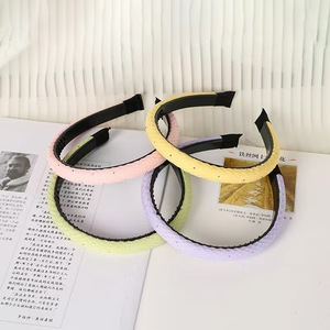 Diadema de tela estilo coreano con lazo, colores mixtos, lentejuelas, accesorio para el cabello de regalo para niños - Product Image 1
