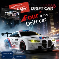 Coche de Carreras a Control Remoto Transfronterizo de Alta Velocidad con Tracción en las Cuatro Ruedas, Luces, 2.4G, Competitivo, de Plástico, para Uso en Interiores, para Niños