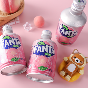 Bibita analcolica all'ingrosso Soda fruttata 300ml * 24 arancia fenda in scatola dal sapore di pesca giapponese - Product Image 4