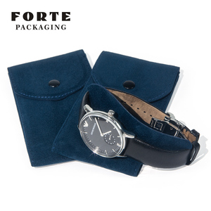 FORTE Green Velvet Watch Gift Bag Minimalist Handmade Packaging for Men and Women's Watches Elegant Jewelry <b>Accessory</b> Storage - Product Image 6