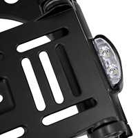 Support de plaque d'immatriculation latéral pliable télescopique à LED pour moto Harley Sportster XL 1200 883 48 Super Low 2004-2021
