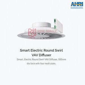 Piezas HVAC, sistema de aire caliente con forma de ventilador, Control de termostato electrónico, difusor VAV automático, conductos de aire, rejillas de ventilación redondas - Product Image 4