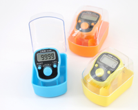 Compteur de doigts - Compteur de prières islamique - Compteur électronique portable à 5 chiffres LED avec étui - Compteur manuel mécanique