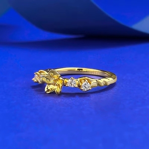 Anello in <span class=keywords><strong>Argento</strong></span> S925 con Motivo a Fiore di Prugna per Donne, Sottile e Stratificato, Gioiello Elegante per Matrimoni - Product Image 5