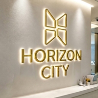 Insegna LED 3D Personalizzata Fengfan per Logo Aziendale, Insegna Esterna per Negozio, Insegne Commerciali Personalizzate, Lettere Luminose a LED