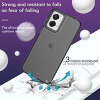 Étui de téléphone portable translucide mat givré résistant aux chocs et doux pour la peau pour MOTO G 5G 2024