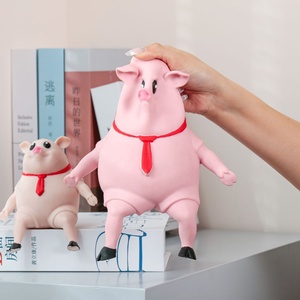 ของเล่นคลาสสิก แก้เครียด บีบเล่นได้ หมูสีชมพูน่ารัก บีบหมูน่ารัก ของเล่นบีบแก้เครียด หมูบีบสควิชชี่ ของเล่นคลายเครียด - Product Image 4
