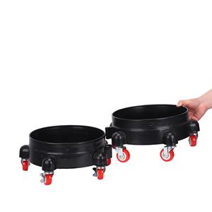 Prix de gros Source Logo personnalisé Seau de lavage à 360 degrés Chariot mobile rond Convient au seau de lavage de voiture - Product Image 2