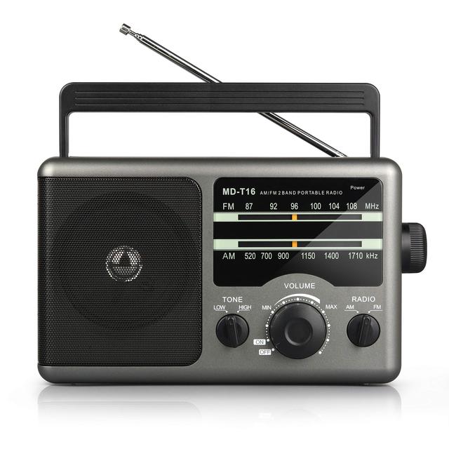 Fashion Design Radio Good Sound Quality FM/MW/SW 3 Bands Portable Retro Multi-Function Stereo Player