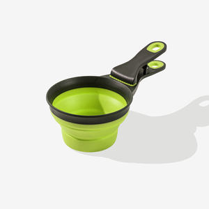 Cuchara Medidora de Silicona Plegable Ecológica para Comida de Perro, Taza Medidora Sólida Impermeable, Clip Sellador de Bolsas para Viaje - Product Image 1