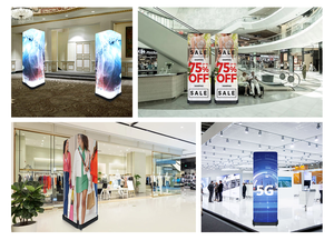 Xách tay với con lăn p1.86 P2 p2.5 P3 Wifi điều khiển 3D hiệu ứng hiển thị quảng cáo LED Poster Màn hình hiển thị kỹ thuật số biển - Product Image 4