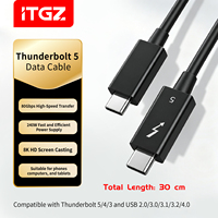 Câble de charge rapide PD 240W Type-C Thunderbolt 3 5A 1m 80 Gbps USB-C haute vitesse, câble vidéo blindé tressé nickelé