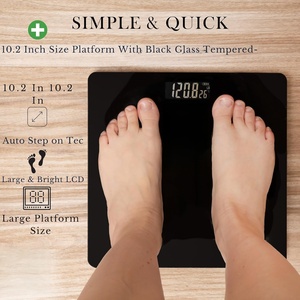 Solar-Powered Smart Body Fat Scale for 0.1KG Accuracy Eco-Friendly Design No <b>Battery</b> Required Tempered Glass ABS - Product Image 2