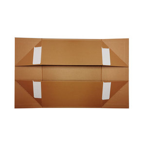 Luxury Copper Color Magnetic Closure Clothing Packing <b>Box</b> with Ribbon - Product Image 3