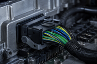 Conector automotriz/de computadora sellado Molex CMC 64320-3311 de PVC para cableado, 48 pines, 6A 12A, Mat 125C, con bloqueo de palanca, personalizado