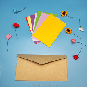 Carte de voeux et <span class=keywords><strong>enveloppe</strong></span> de couleur blanche 10 sans fenêtre papier kraft Mailer #10 enveloppes auto-scellantes prêtes à expédier pour lettre cadeau - Product Image 5