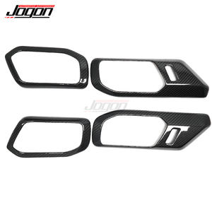 Para <span class=keywords><strong>Ford</strong></span> <span class=keywords><strong>Bronco</strong></span> Raptor <span class=keywords><strong>Wildtrak</strong></span> Big Bend Black Diamond Outer Banks Badlands manija de puerta interior marco cubierta pegatina fibra de carbono - Product Image 4