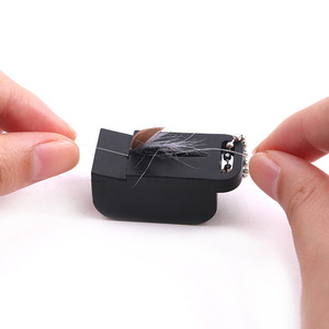 Enhebrador de anzuelos para pesca con mosca, soporte magnético para tippet con almacenamiento de moscas para accesorios de pesca en agua dulce - Product Image 2