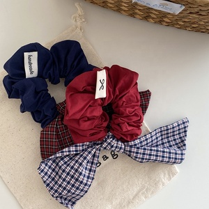 אופנה משובץ bowknot scunchies עבור בנות תינוק חמוד מתוק חמוד שיער אלגנטי לילדים אביזרי שיער - Product Image 4