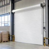 Porte à enroulement électrique robuste en alliage d'aluminium avec fonction antivol |   Porte de sécurité commerciale motorisée