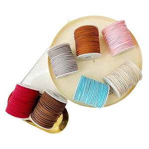 Deerskin pita beludru kulit sapi, buket bunga segar bahan DIY untuk dekorasi kotak hadiah tali tipis Suede buatan tangan untuk Natal - Product Image 5