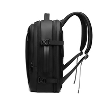 Sac à dos pour ordinateur portable de luxe antivol, personnalisé avec logo, pour étudiants, 17 pouces, étanche, avec chargement USB et verrouillage par mot de passe