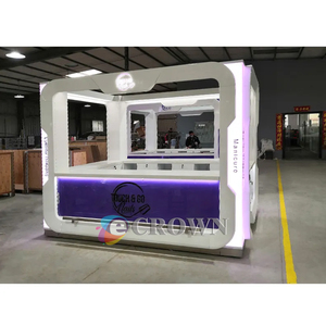 Shop Design Cabinet <strong>Display</strong> showcase Pedestal Cabinet Lockable Vitrine Nail Salon Manicure <strong>Display</strong> <strong>Led</strong> <strong>Light</strong> Kiosk OEM - Product Image 4