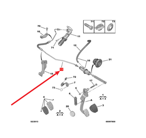 Nuovo 2156.K0 2156 K0 tubo di controllo olio frizione compatibile con Peugeot 307 308 408 <span class=keywords><strong>Citroen</strong></span> <span class=keywords><strong>C3</strong></span> C4 ricambi Auto per tubo frizione - Product Image 2