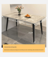 Ensemble de table à manger de luxe pour cuisine, design élégant, 4 places avec chaises