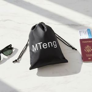 Polyester Bundle Pocket Custom-Made 210D <b>Drawstring</b> Mesh Bag Eco-Friendly 20x30cm Gift Packing Bag - Product Image 1