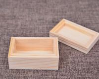 Benutzer definierte unvollendete natürliche Kiefer Paulo wnia Holz Geschenk boxen Holz verpackungs box mit Schieber Transparenter Acrylglas deckel