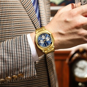 Top Luxury Man Wristwatch Fashion Luminous Date Stainless Steel Men <b>Watch</b> Chronograph High Quality Men's Quartz <b>Watches</b> - Product Image 6