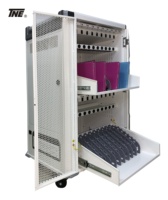 Troli Pengisi Daya USB untuk Notebook, Model SY TN-CHGC-20-BF, 20 Slot, Heavy Duty, Rangka Aluminium Alloy, Lepas Pasang Cepat, untuk Sekolah dan Pendidikan