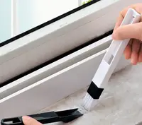 उपयोगी खिड़की की खाई को स्लॉट क्लीनर छोटे घरेलू Dustpan सफाई ब्रश कीबोर्ड छोटे ब्रश Multifunctional सफाई ब्रश