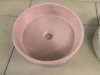 Baignoires en ciment de forme ronde en gros, baignoire en ciment pour la maison