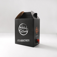 Boîte en carton personnalisée avec bec verseur pour emballage Bag-in-Box de boissons, vin, jus, liquides 3L 5L 10L 15L