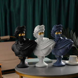 Cute David Apollo Male God <strong>Diana</strong> Goddess Resin Crafts Figure Statue Animal Anime Art Gifts European-Style Home Decoration - Product Image 2