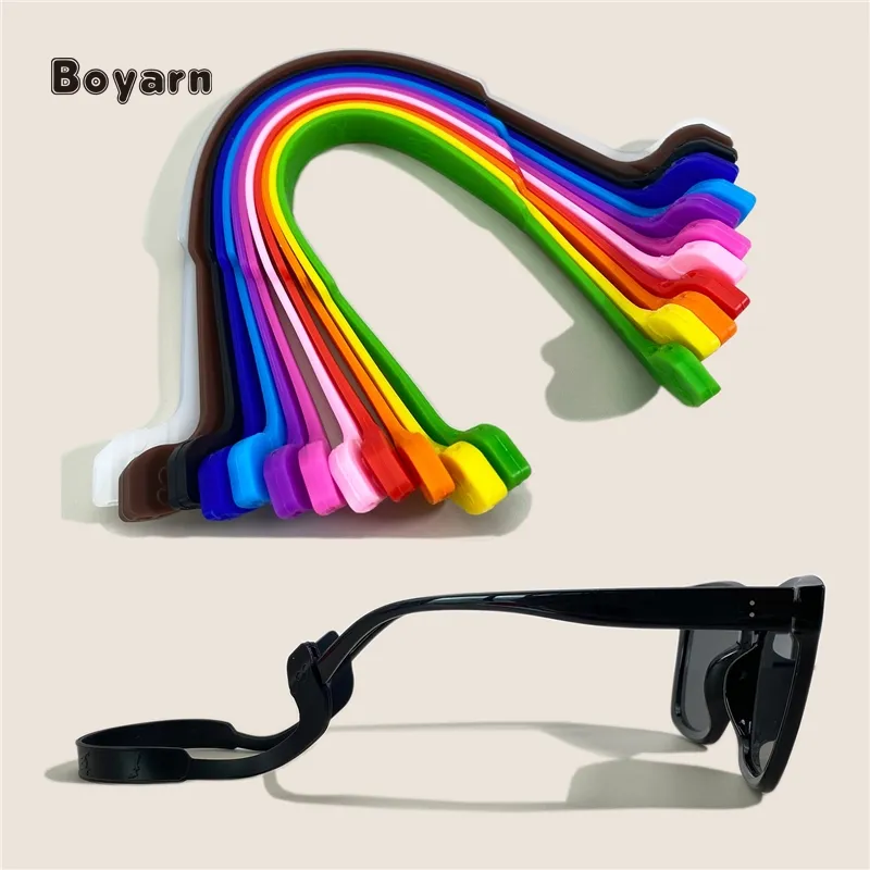 Boyarn 25Cm Mooie Bescherming Elastische Kinderen Kind Kettingen Sport Siliconen Band Bril Band Koord Houder Spektakel String