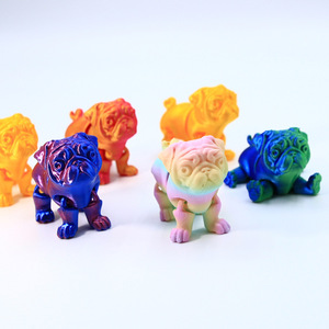 Modelo de Perro Pug Congelado Impreso en 3D al por Mayor, Juguetes OEM Personalizables, Regalos de Moda, Servicio para Vendedores, Temática de Películas y TV, Edades 12+ - Product Image 1