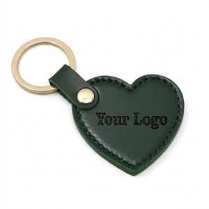 <b>Custom</b> Laser Logo Fashion Decoration Love Shape Accessories Heart-Shaped Double Side Small Car <b>Key</b> Ring Pendant Keychain - Product Image 1