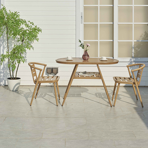 Juego de Muebles de Jardín para 2 Personas, Ahorra Espacio, Juego de Bistro, Silla y Mesa de Café, Juego de Patio para Restaurante, Muebles de Balcón, Juego de Comedor para Patio - Product Image 2